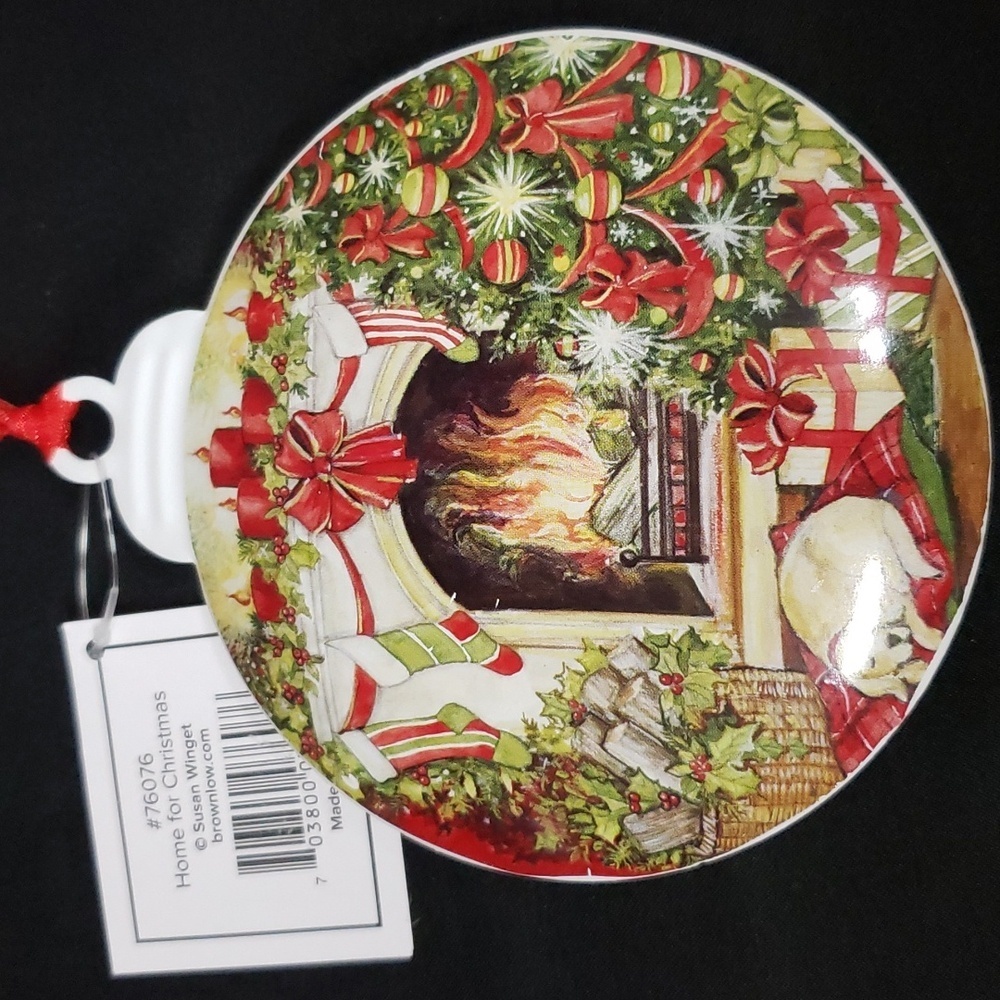 Brownlow Gifts Metal Ornament, "Home for Christmas" by Susan Winget - Picture 4 of 4